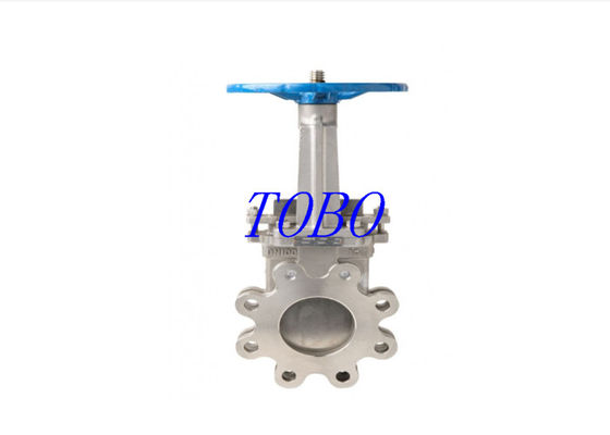 TOBO Duurzame hoge temperatuur ANSI 150LB roestvrij staal 316 Wafer Knife Gate Valve