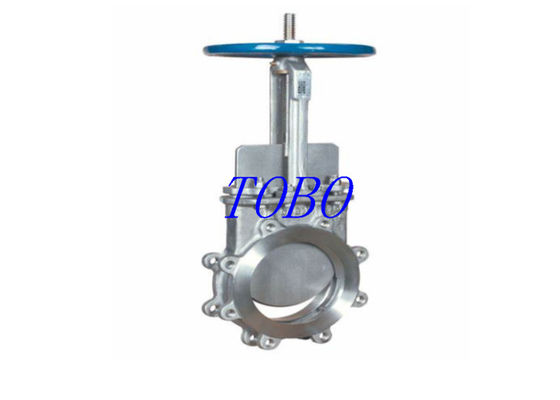 TOBO Duurzame hoge temperatuur ANSI 150LB roestvrij staal 316 Wafer Knife Gate Valve