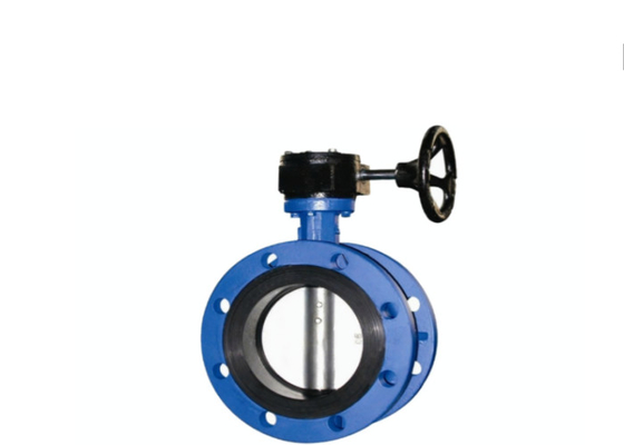 Op maat gemaakt Dn65 Dn800 Plastic PPH Seal Wafer Worm Gear Type Butterfly Valve Voor Cement Silo